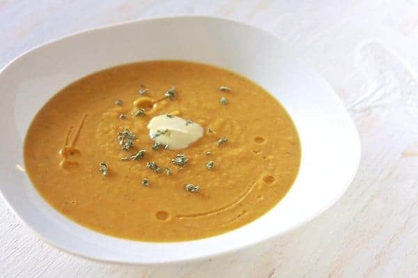 Roasted Butternut Squash & Sage Soup