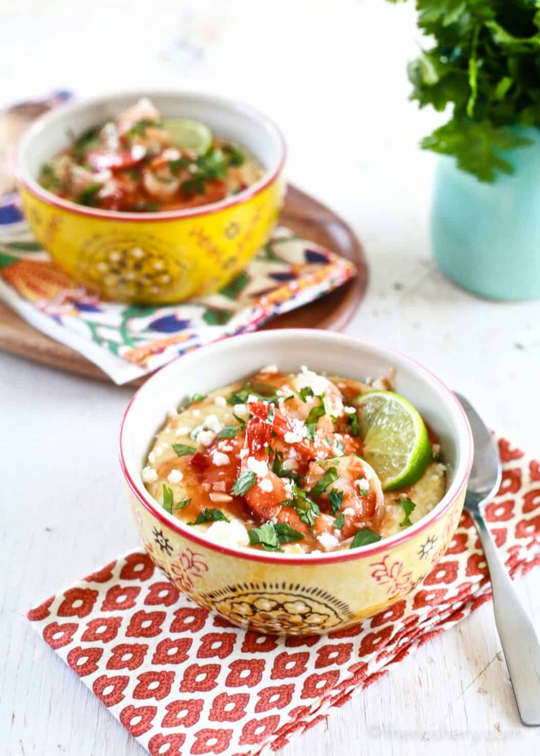 Guava Glazed Shrimp & Coconut Milk Grits