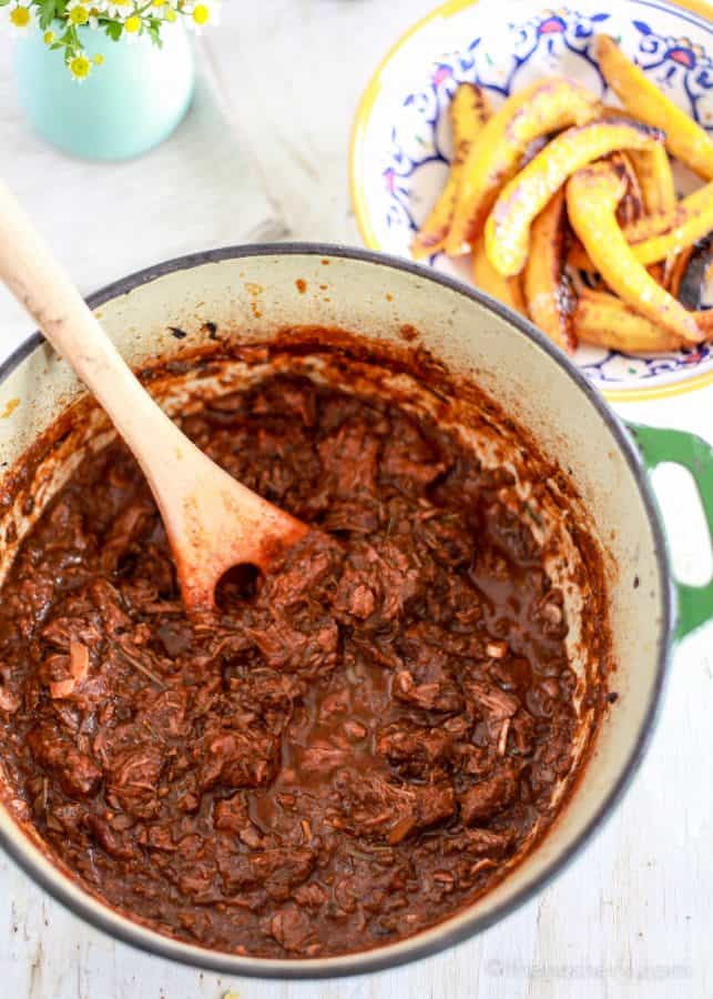 Beef Ragù with Roasted Acorn Squash and Brown Butter Tortellini | TheNoshery.com 