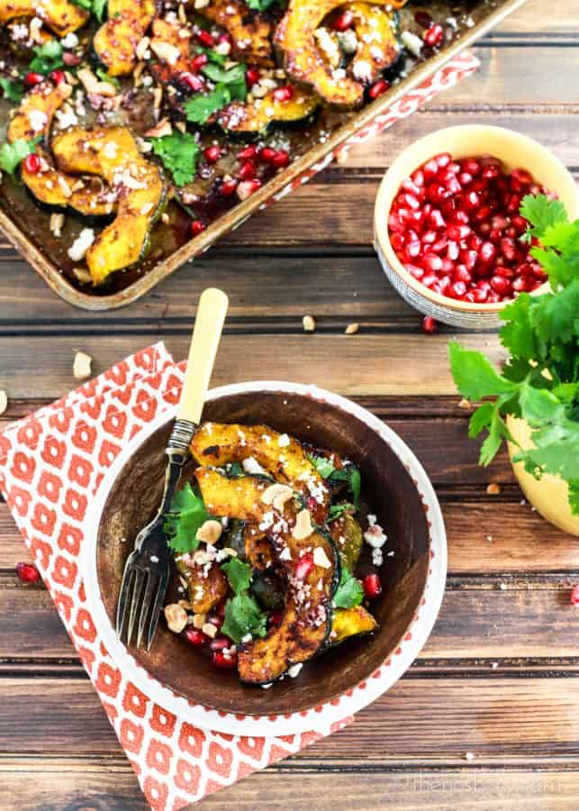 Roasted Hot Madras Acorn Squash | TheNoshery.com