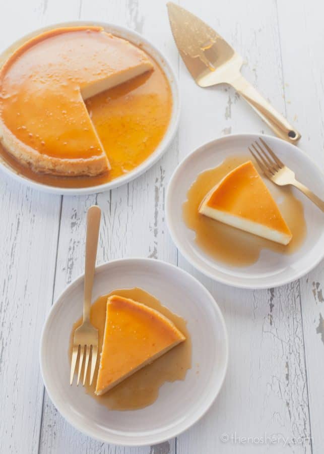 Cheese Flan (Flan de Queso) | The Noshery