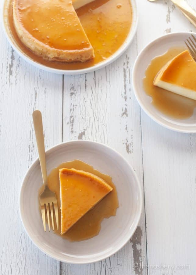 Cheese Flan (Flan de Queso) | The Noshery