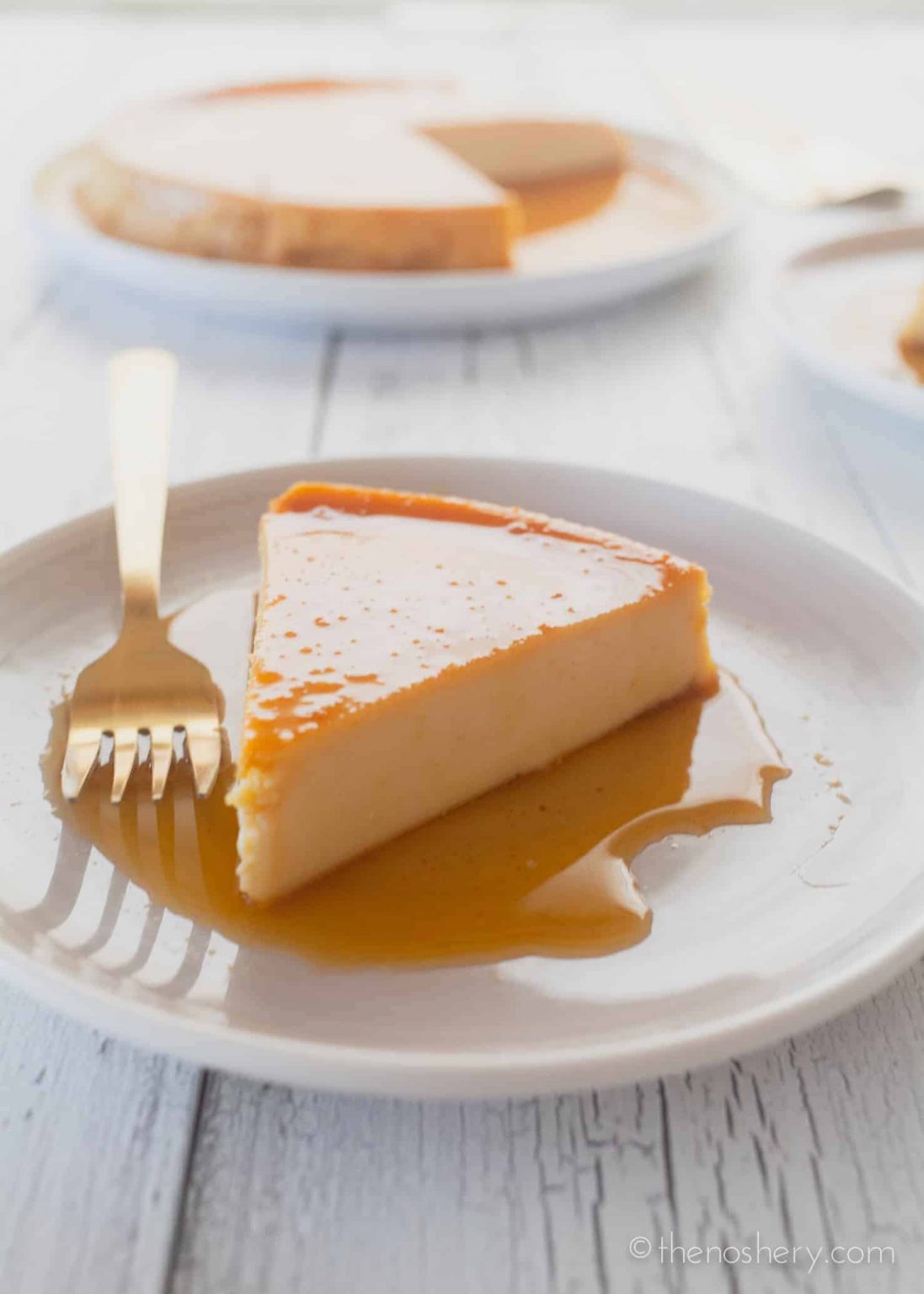 Cheese Flan (Flan de Queso) - The Noshery