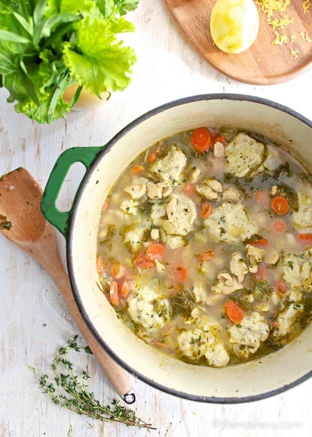 Stay Warm with Some of My Favorite Soups and Stews | Lemon Chicken and Dumplings