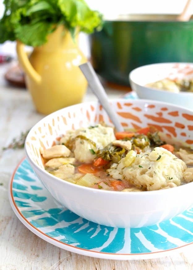 Lemon Chicken and Dumplings | TheNoshery.com