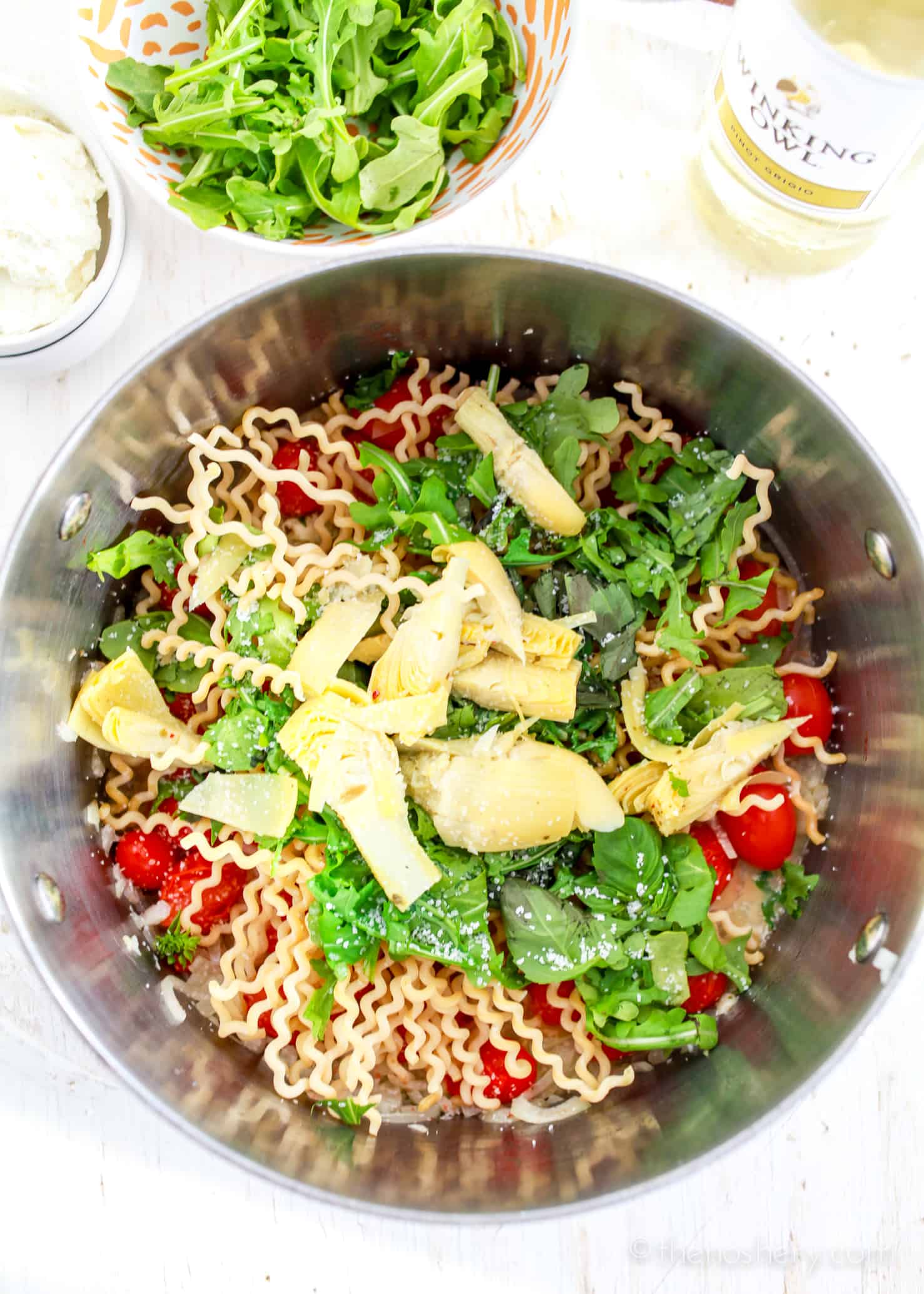 Easy Dinner | Creamy Chicken Artichoke One Pot Pasta