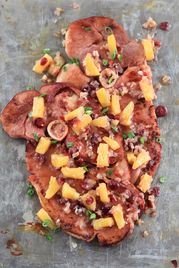 Ham Steaks with Pineapple Chutney-11-4