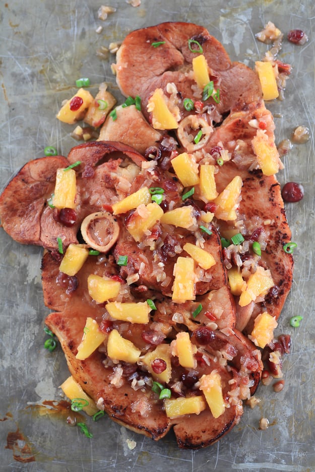 Ham Steaks with Pineapple Chutney-13-5