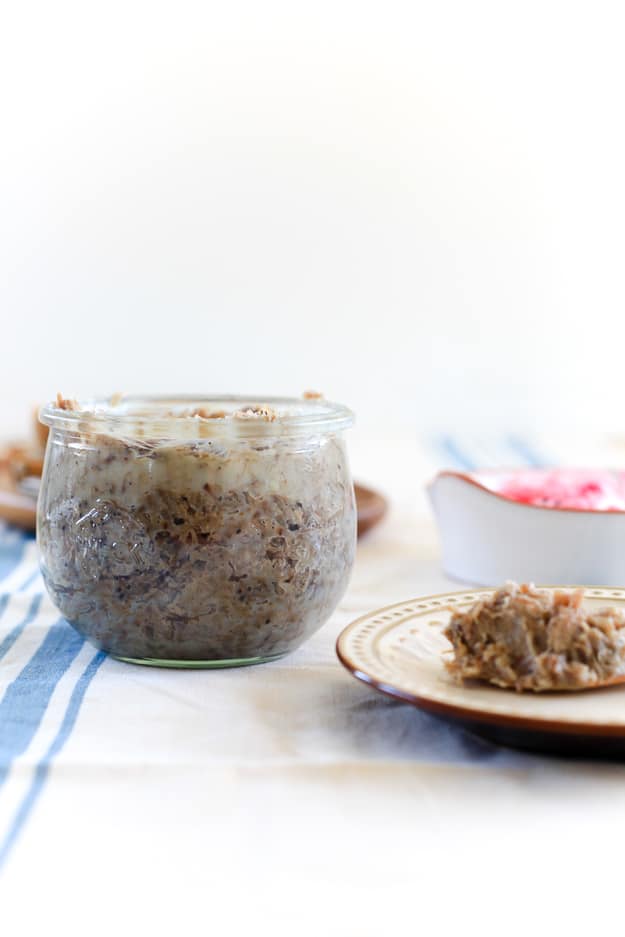 Pork Rillettes | Easy to make pork pate. | TheNoshery.com - @TheNoshery