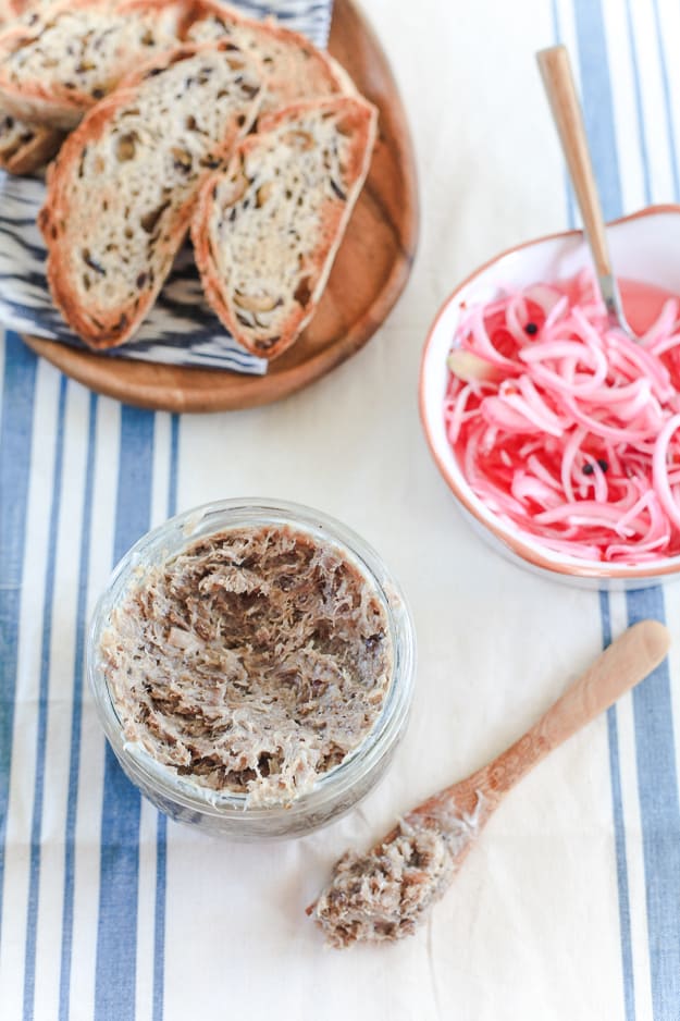 Pork Rillettes | Easy to make pork pate. | TheNoshery.com - @TheNoshery