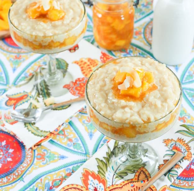 Chipotle Mango and Coconut Rice Pudding | The Noshery