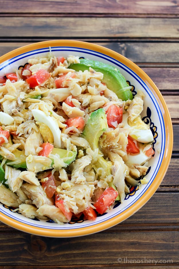 Ensalada de Bacalao (Salt Cod Salad) | TheNoshery.com