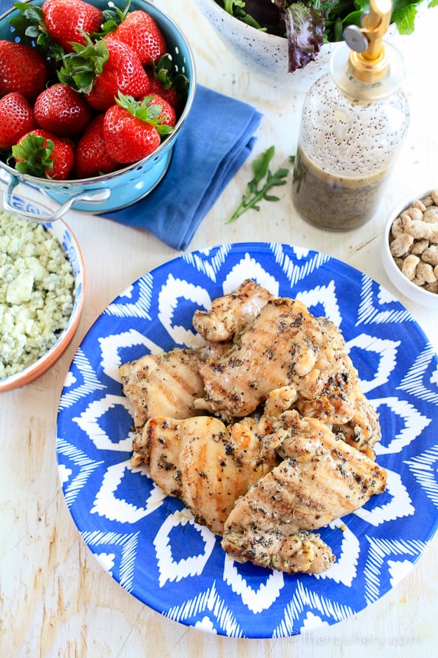 Summer Salad with Grilled Chicken | TheNoshery.com - @thenoshery