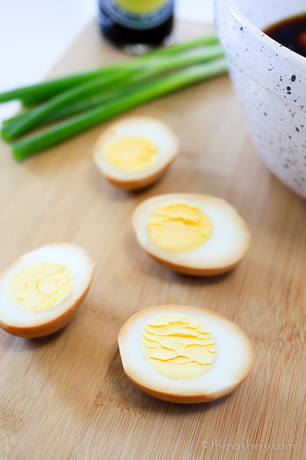 Soy Deviled Eggs - I promise you can't eat just one! | TheNoshery.com - @TheNoshery | #KikkomanSabor #ad #sponsored