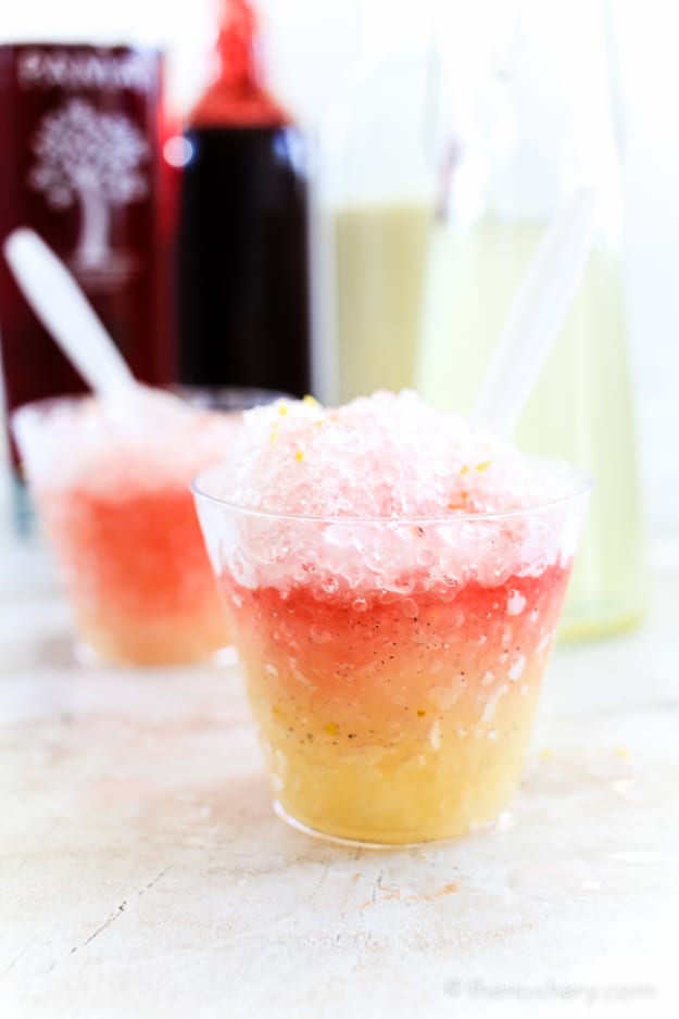 Lemon Vanilla & PAMA Shaved Ice | TheNoshery.com - @TheNoshery | #sponsored #PAMACelebrateSummer