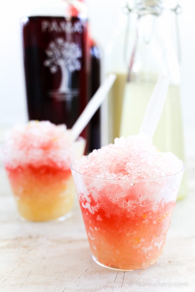 Lemon Vanilla & PAMA Shaved Ice | TheNoshery.com - @TheNoshery | #sponsored #PAMACelebrateSummer