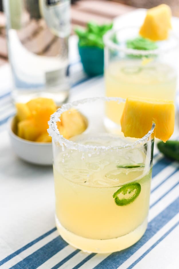 Spicy Pineapple Margarita | TheNoshery.com