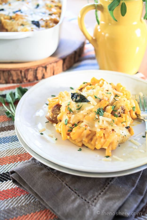 Easy Pumpkin & Sage Mac and Cheese | TheNoshery.com #EasyKraftMeals #ad