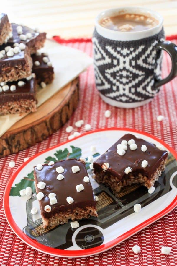 Hot Chocolate Crispy Treats | TheNoshery.com #TabascoTastemakers