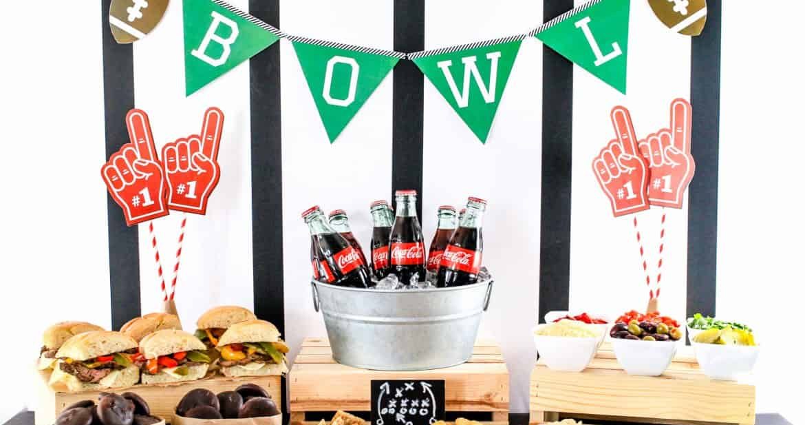 Ultimate Home Bowl Spread with Free Printables | The Noshery