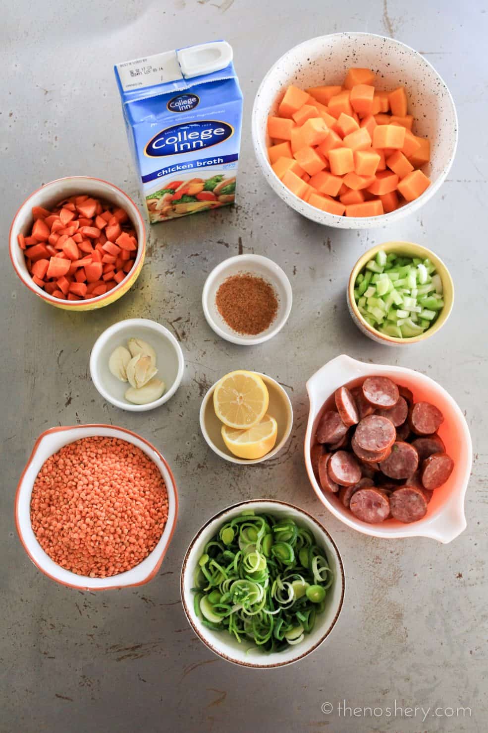 Slow Cooker Cajun Red Lentil and Butternut Soup #PourInnLove @collegeinnbroth | TheNoshery.com