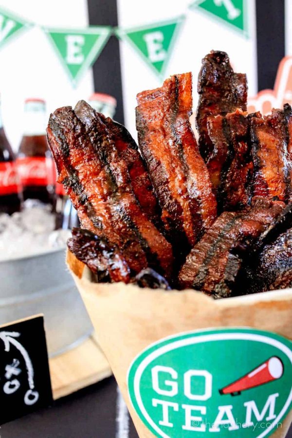 Game Day Eats! Coca-Cola Bacon Candy & OREO Monkey Bread | TheNoshery.com #HomeBowlHeroContest