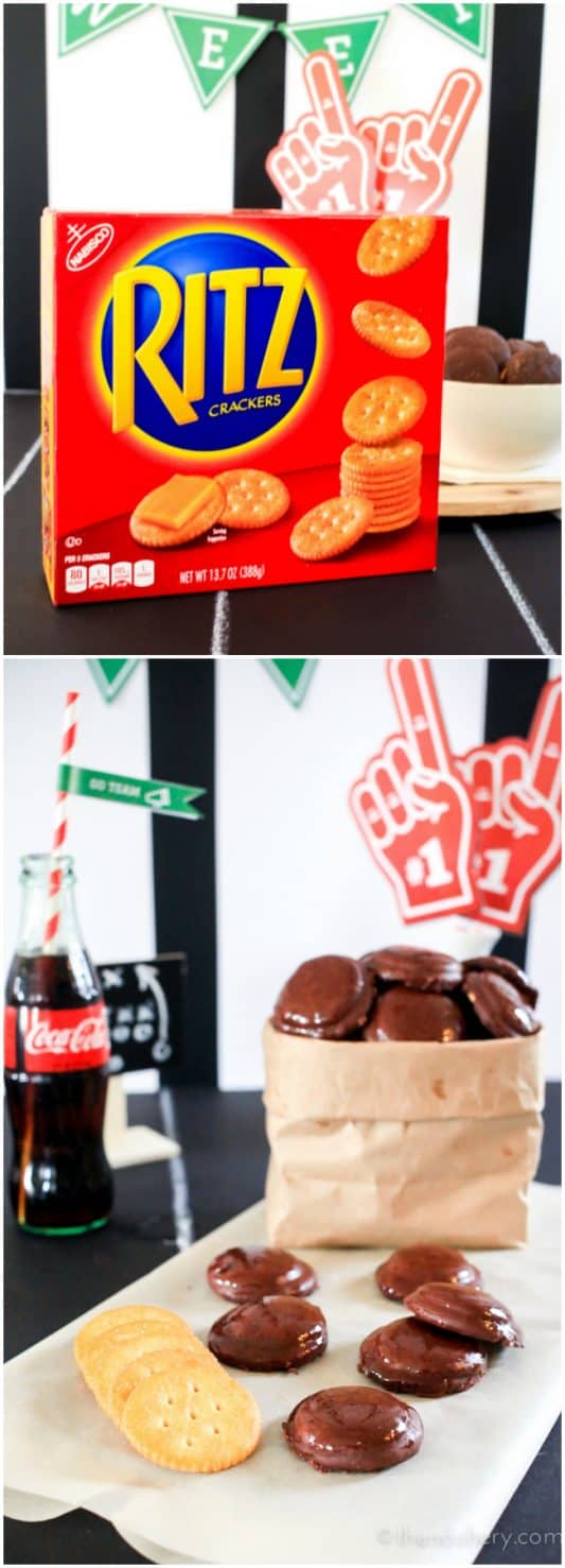 Game Day Eat! Easy RITZ Mallomars and Coca-Cola Slowcooker Beef and Pepper Sandwiches | TheNoshery.com #HomeBowlHeroContest