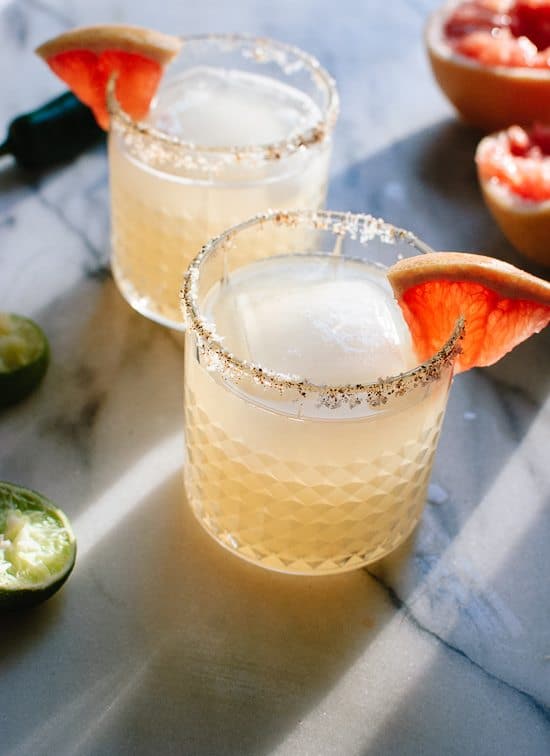 A Round of Margaritas! | Spicy Grapefruit Margarita | Cookie and Kate