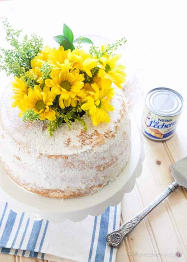 Pineapple Cream Angel Food Cake | TheNoshery.com #ad