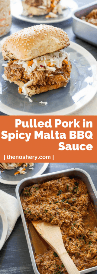 Pulled Pork in Spicy Malta BBQ Sauce | The Noshery