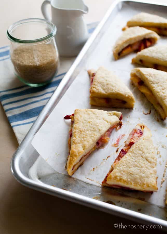 Peaches and Cream Scones | The Noshery