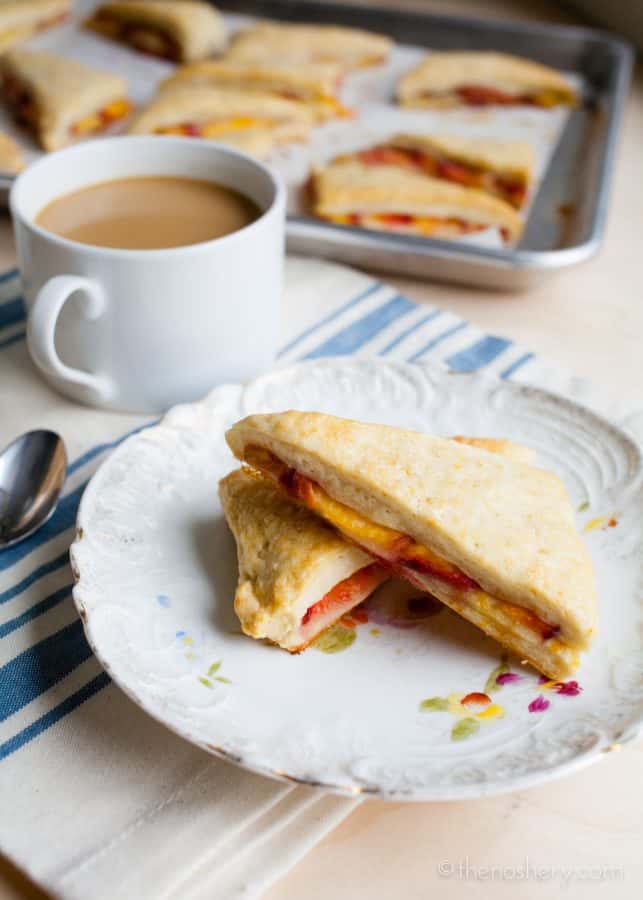 Peaches and Cream Scones | The Noshery