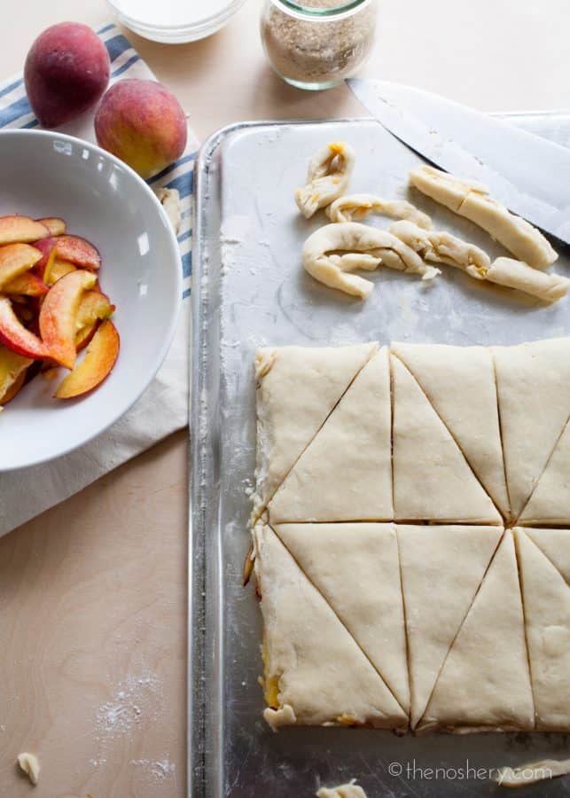 Peaches and Cream Scones | The Noshery