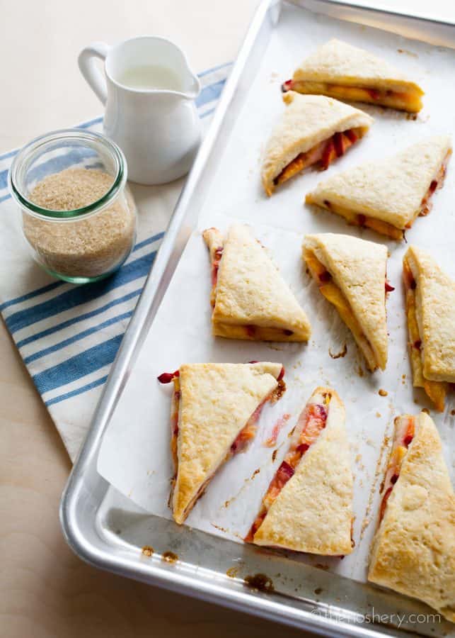 Peaches and Cream Scones | The Noshery