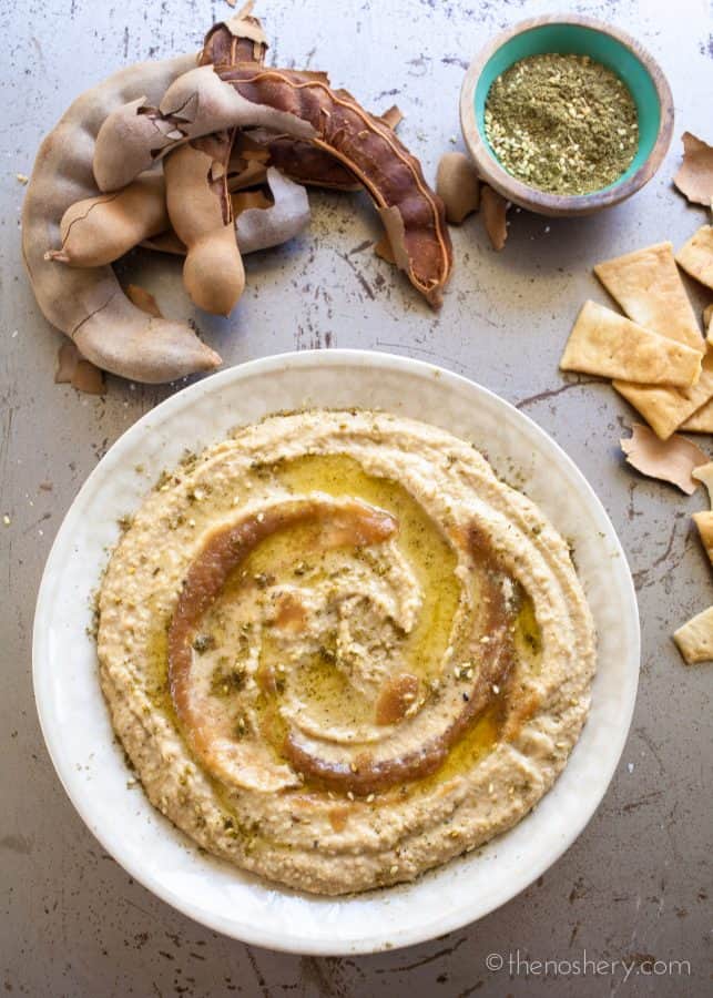 Tamarind & Za'taar Hummus | TheNoshery.com 