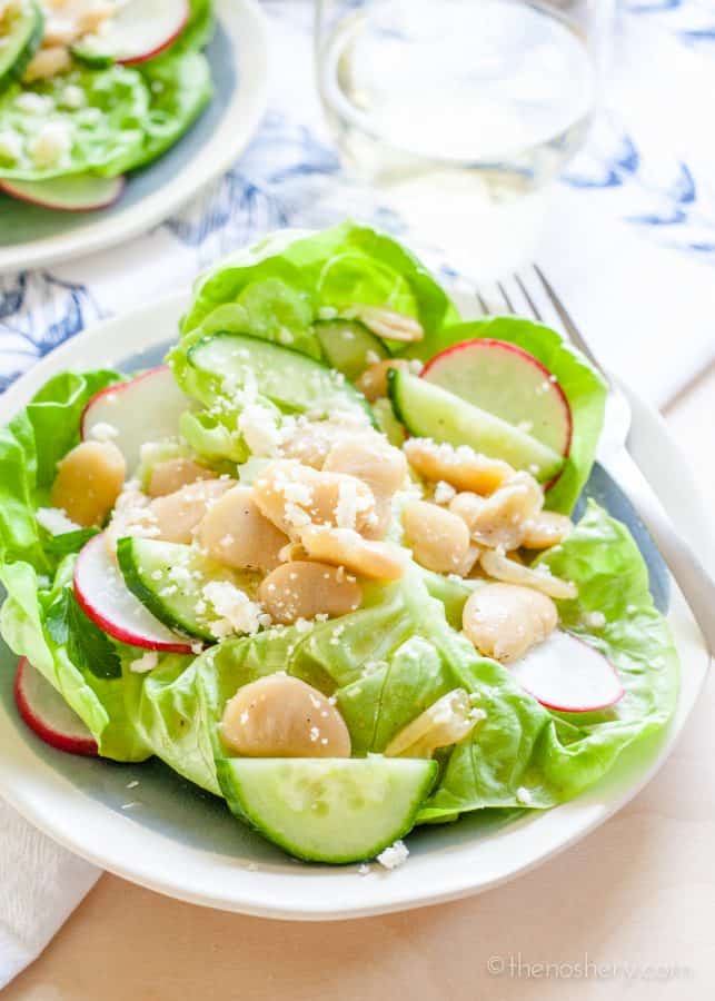 Butter Lettuce and Marinated Butter Beans Salad | TheNoshery.com