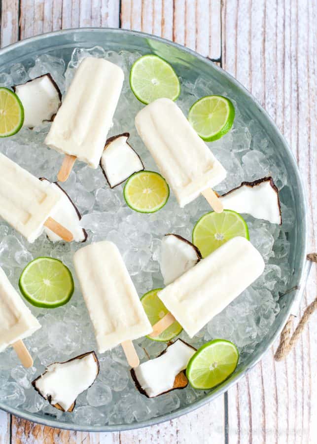Summer Coquito | Rum and Coconut Popsicle Cocktail - TheNoshery.com