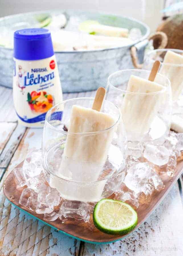 Summer Coquito | Rum and Coconut Popsicle Cocktail - TheNoshery.com