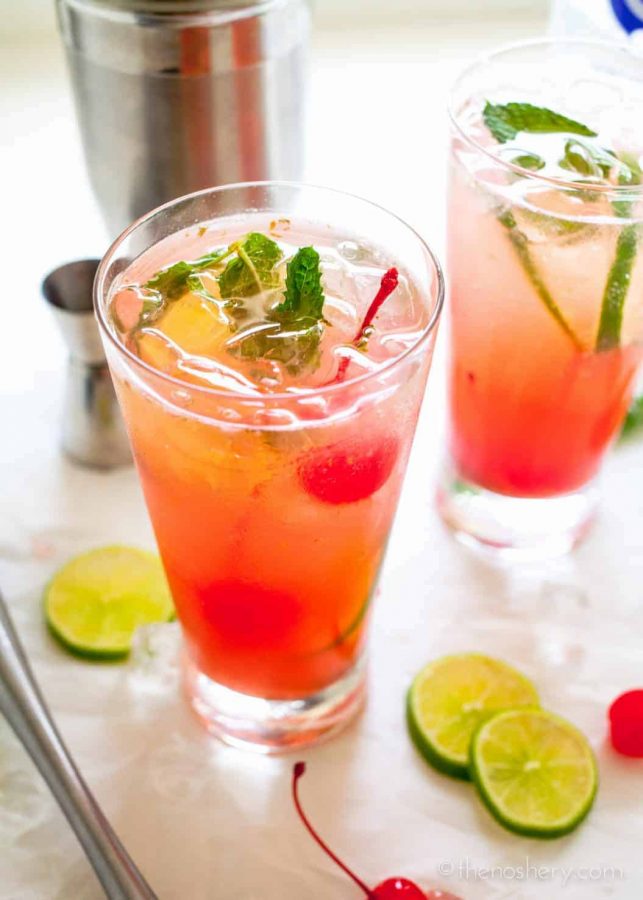 Cherry Limeaide Mojito | TheNoshery.com