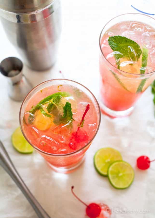 Cherry Limeaide Mojito | TheNoshery.com