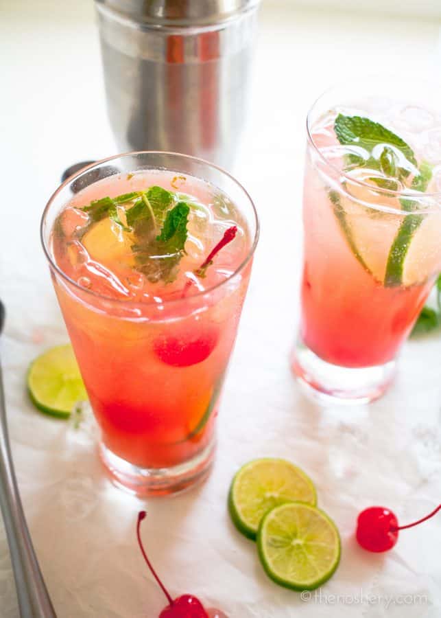 Cherry Limeaide Mojito | TheNoshery.com