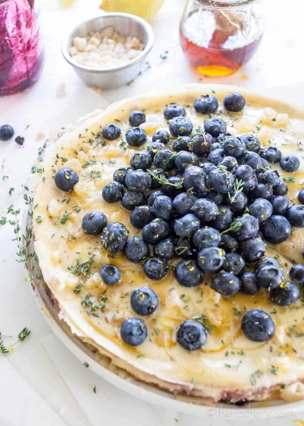 Lemon Blueberry Crepe Cake - The Noshery
