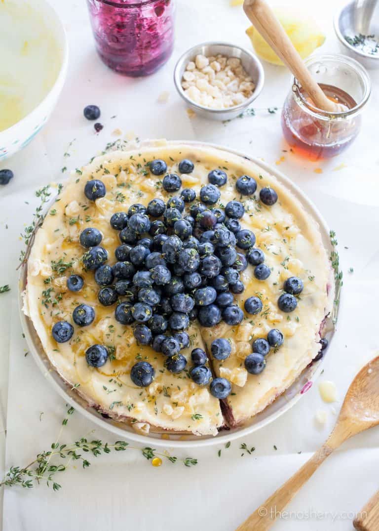 Lemon Blueberry Crepe Cake - The Noshery