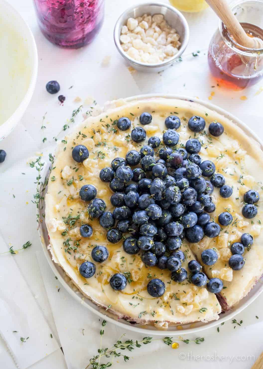 Lemon Blueberry Crepe Cake - The Noshery