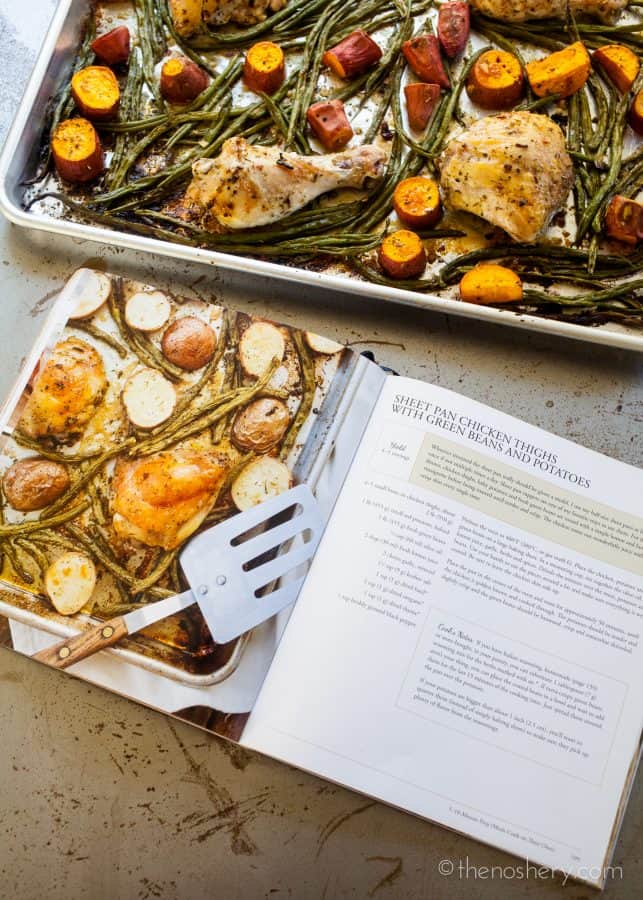 The Weeknight Dinner Cookbook: Sheet Pan Chicken with Green Beans and Potatoes | TheNoshery.com