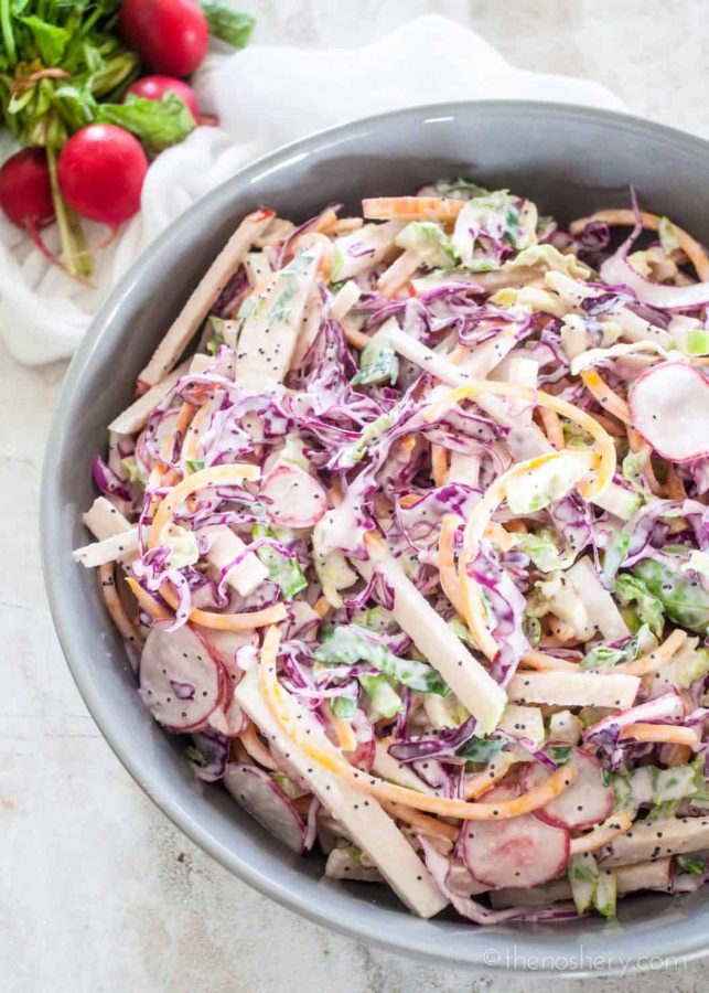 Apple and Brussles Sprout Slaw | The Noshery