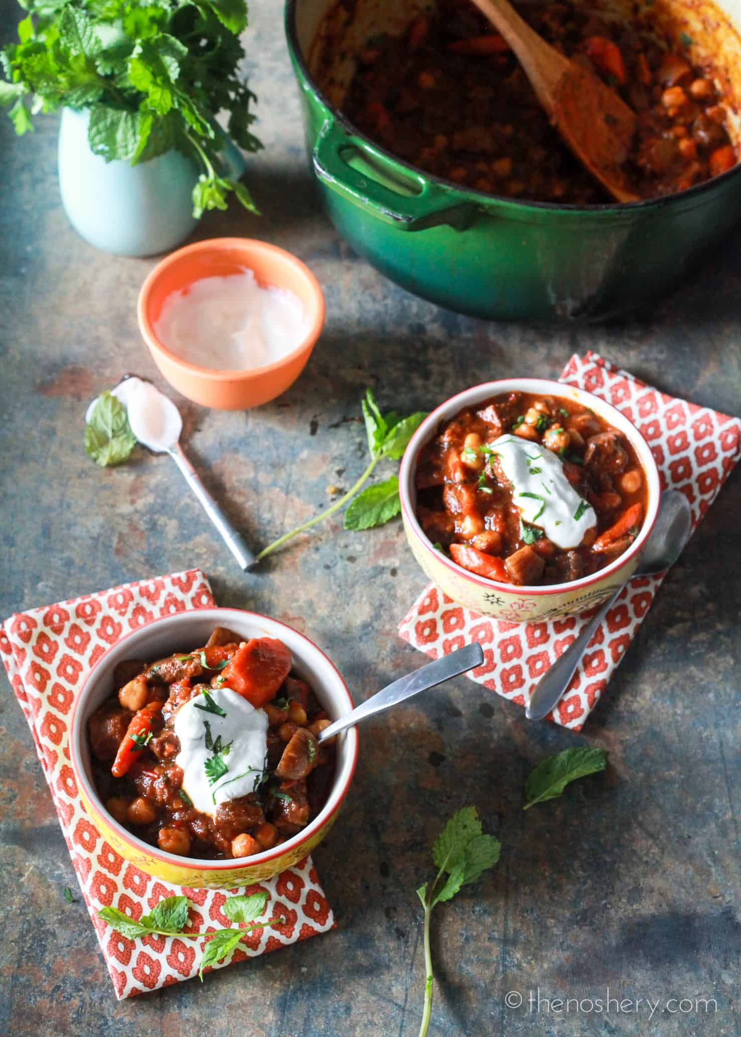 Moroccan Lamb Stew with Harissa and Garbanzos The Noshery