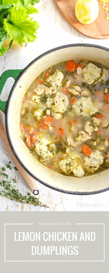 Lemon Chicken and Dumplings | TheNoshery.com