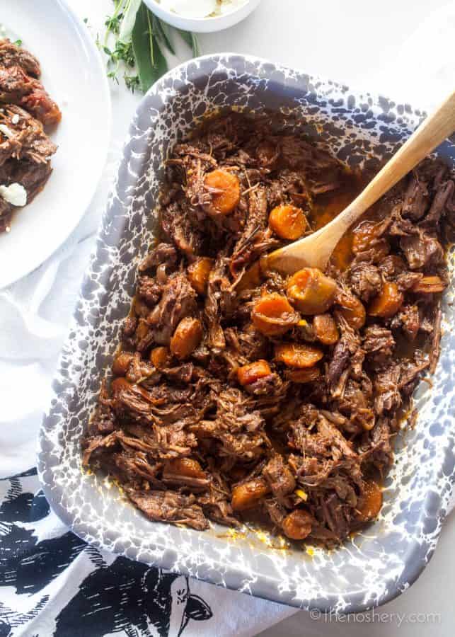 Red Wine Beef and Sweet Potato Noodles | TheNoshery.com