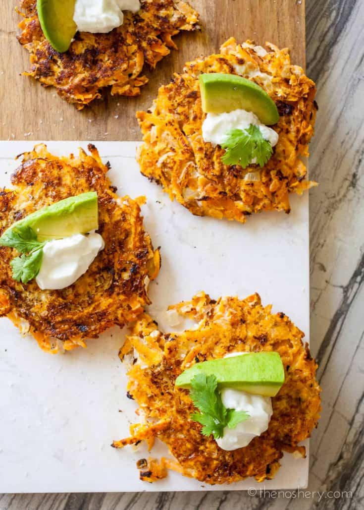 Sweet Potato Latkes - The Noshery